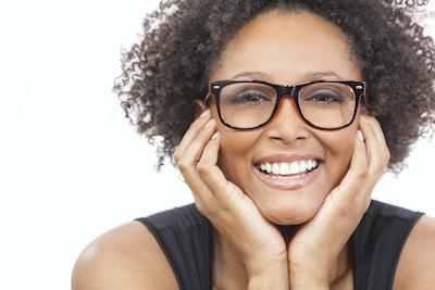 A woman with Alpharetta Cosmetic Dentiststry